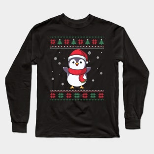 Christmas Penguin ugly christmas sweater Long Sleeve T-Shirt